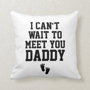 Coussin Sonogramme Bébé photo ne peut pas attendre de vous