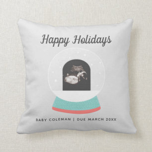 Coussin Sonogramme Faire-part de grossesse Globe des neige