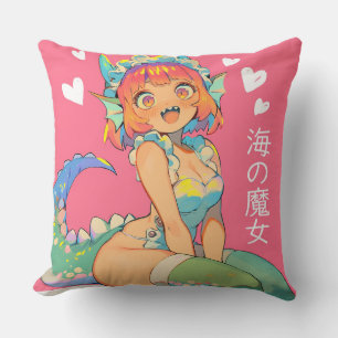 Coussin Sorcière maritime "Umi no Majo" Kawaii Anime Monst