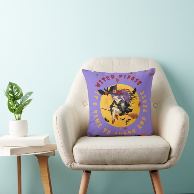 Coussin Sorcière S'il vous plaît Il est temps de parler et (Chaise)