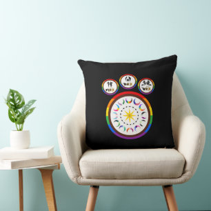 Coussin Sorcières LGBTQIA Body Positive Flex. Hex. Vex.