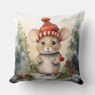 Coussin Souris de Noël