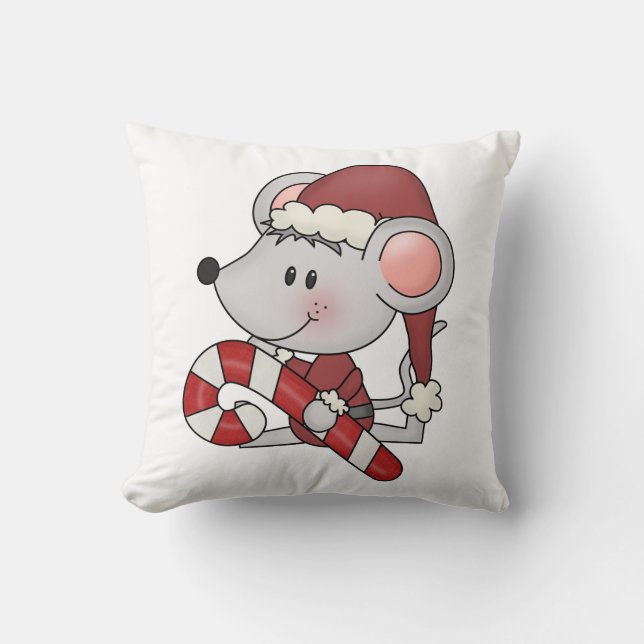 Coussin Souris de Noël avec du sucre de canne (Recto)