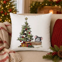 Souris de Noël sous l'arbre