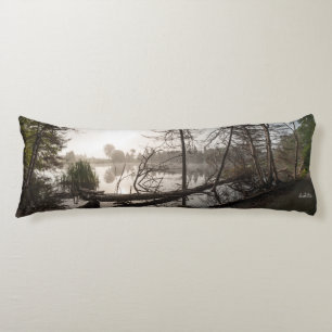Coussin sous-bois et étang