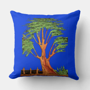 Coussin Sous le ciel bleu : La collection d'arbres Acacia