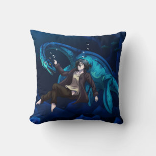 Coussin Sous l'eau avec Plesiosaurus
