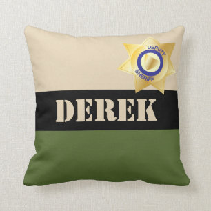Coussin Sous-shérif Funny Police Retraite