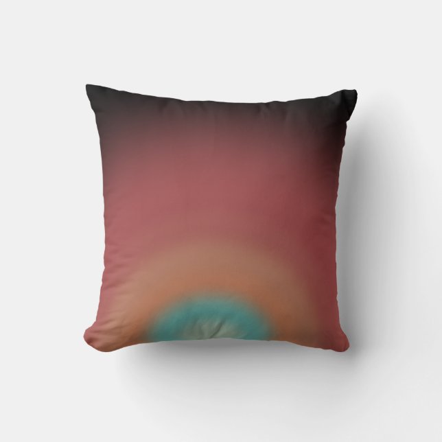 Coussin Southwestern Southwest Desert Rainbow Art Design (Recto)