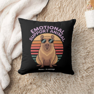 Coussin Soutien émotionnel amusant Animal Capybara Lover C