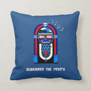 Coussin Souvenez-vous de la boîte à juke des années 50