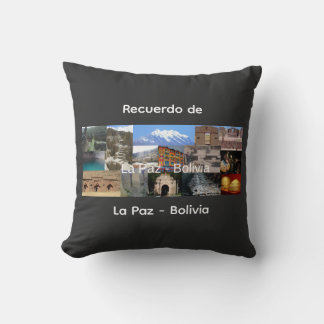 Coussin Souvenir de La Paz Bolivie