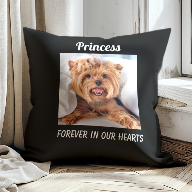 Coussin Souvenir du souvenir de chien animal de compagnie  (Pet memorial photo pillow)