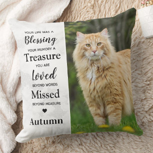 Coussin Souvenir moderne Personnalisé 2 photo Mémorial