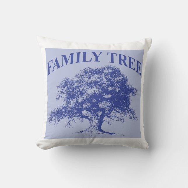 Coussin Souvenir personnalisé de la Réunion de famille (Recto)