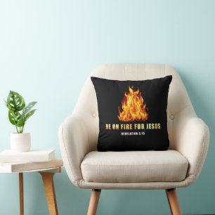 Coussin Soyez En Feu Pour Jésus Christian Faith Don