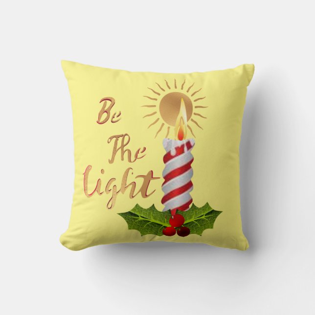 Coussin Soyez la lumière (Recto)