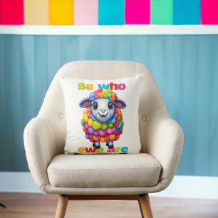 Coussin Soyez qui nous sommes Rainbow Sheep