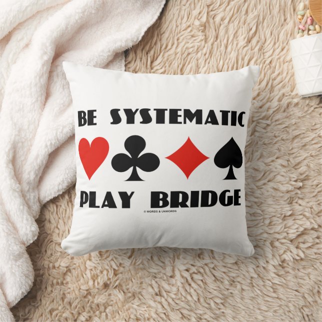Coussin Soyez Systématique Play Bridge Conseils Quatre com (Couverture)