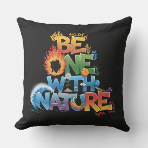Coussin Soyez Un Avec La Nature - Éco Élémentaire