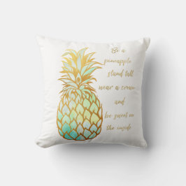 Coussin Soyez un carreau d'ananas dans les tons de vert/de