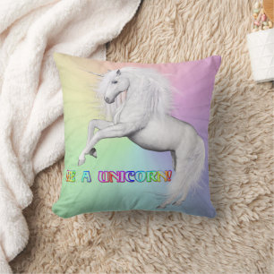 Coussin Soyez Unique, Soyez une Licorne
