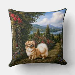 Coussin Spaniel Tibétain de la Renaissance