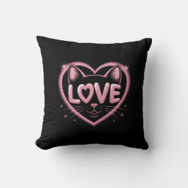 Coussin Sparkling Cat Love