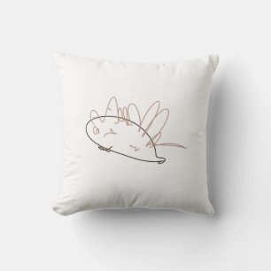 Coussin Sparky le hérisson débraillé - Dessin à la main po