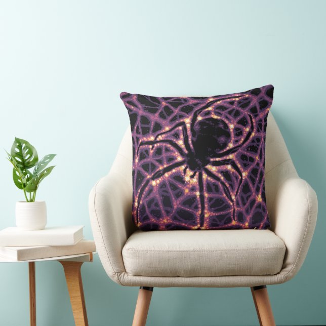 Coussin Spider Cosmic Web, Galaxie d'Halloween des horreur (Chaise)