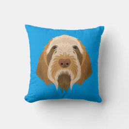 Coussin Spinone bleu Italiano