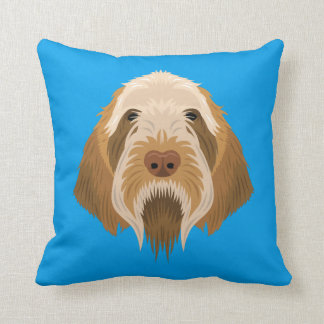 Coussin Spinone bleu Italiano