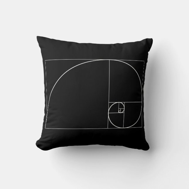 Coussin Spirale d'or blanche (Recto)