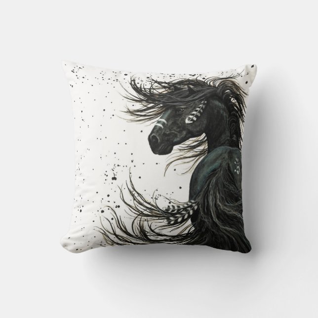 Coussin Spirit Horse par Bihrle (Recto)