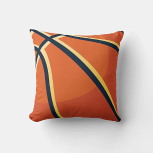Coussin Sports Orange Basket Chambre