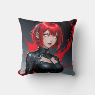 Coussin Spray sanguin Demon Anime Girl