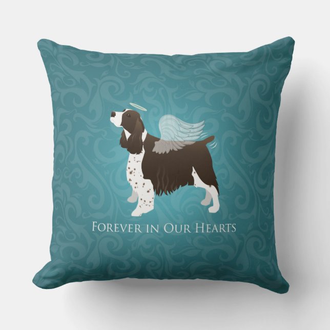 Coussin Springer Spaniel Angel - Pet Memorial (Recto)