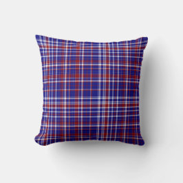 Coussin Sq.Plaid Coussin, Collection Rouge-Blanc-Bleu 05