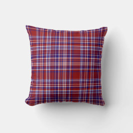 Coussin Sq.Plaid Coussin, Collection Rouge-Blanc-Bleu 07