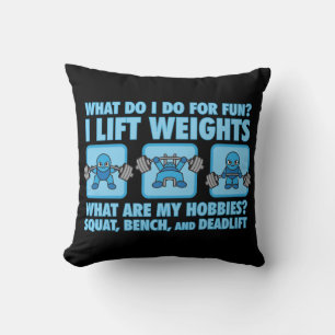 Coussin Squat, Presse À Banc, Remue-Vis - Hobbies - Kawaii
