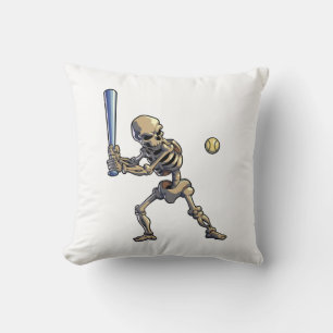 Coussin Squelette de baseball Halloween