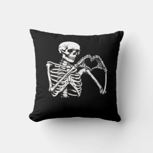 Coussin Squelette Mains de coeur Signer Costume d'Hallowee