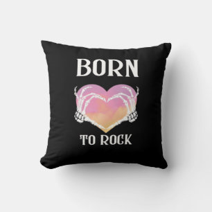 Coussin Squelette Mains Graphisme Coeur Pour Classique