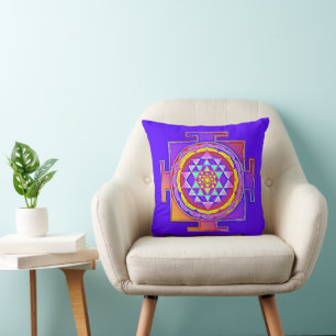 Coussin Sri Yantra - Conception du symbole de l'hindouisme