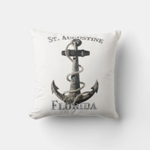 Coussin St Augustine Florida Vacation Ancre nautique Sai