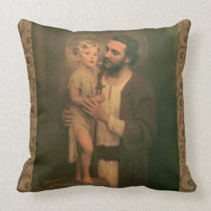 Coussin St Joseph et enfant Jésus C. Bosseron Chambers