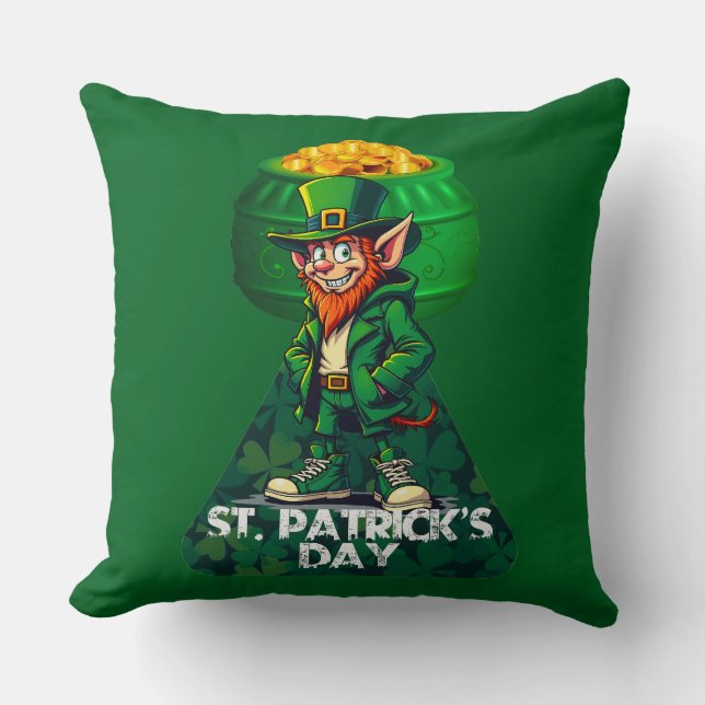 Coussin St Patrick’s Day Pot of Gold - almofada (Recto)