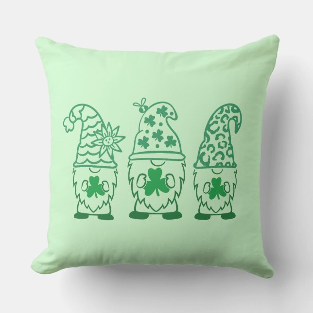 Coussin St. Patrick's Day Gnomes-67845 (Recto)