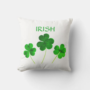 Coussin St Patrick's Day Irish Green White 2022 Trendy