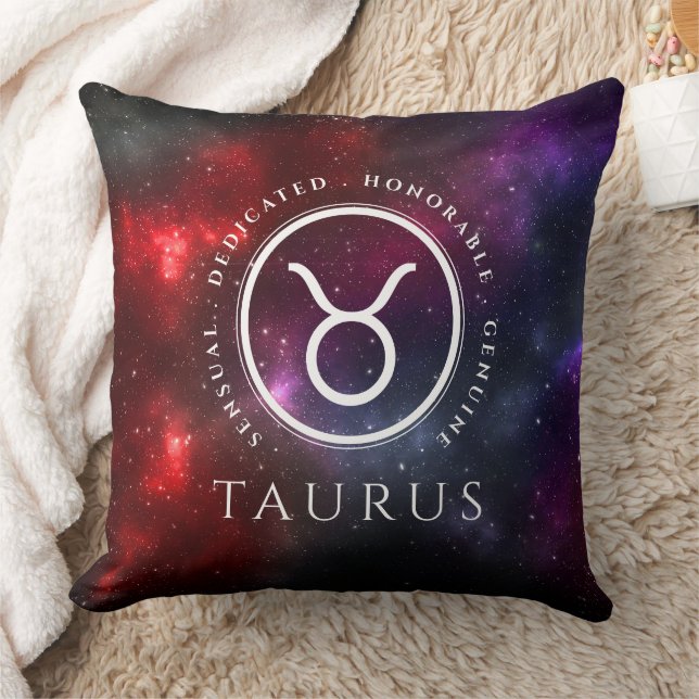 Coussin Starfield Taurus Bull Zodiac occidental (Couverture)
